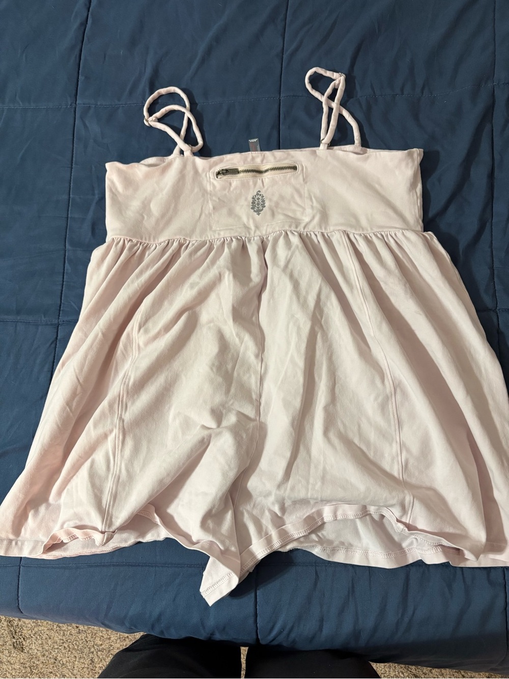 Free People Light Pink Strappy Romper - Picture 3 of 4